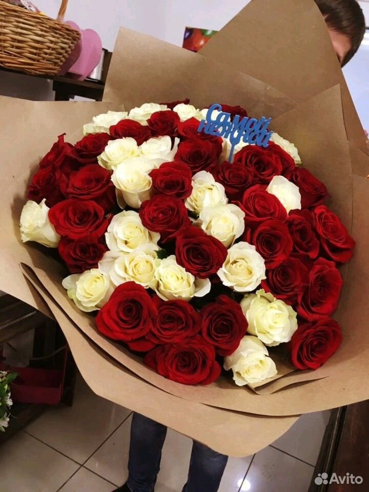 Букет из 51 эквадорской розы купить на Зозу.ру - фотография № 1