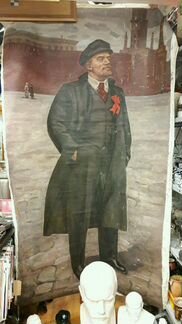 Ленин на холсте 70 годы Михайлов