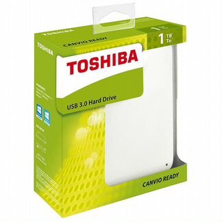 Портативный HDD Toshiba Canvio Basics 1 тб (белый)