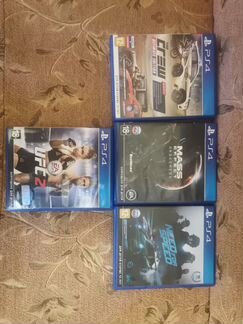 Обмен, PS4,nfs,the crew,mass effect andromeda, ufc