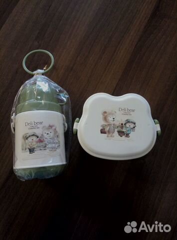 Детский термос и ланчбокс новые