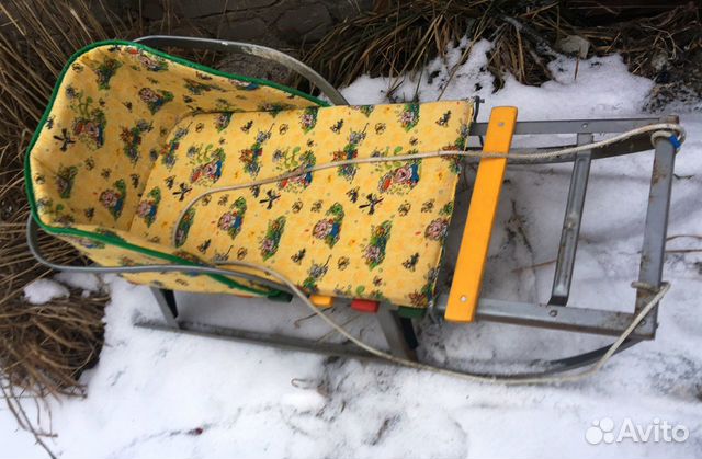 Санки детские Клинцы с матрасиком