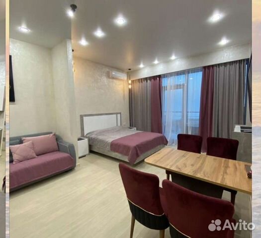 

Квартира-студия, 44 м², 2 кровати