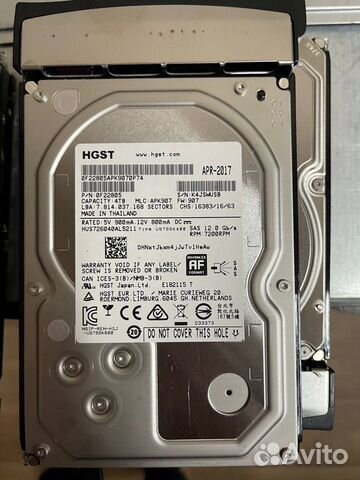 Серверные жесткие диски 4TB SAS 3.5