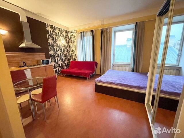 

Квартира-студия, 35 м², 2 кровати