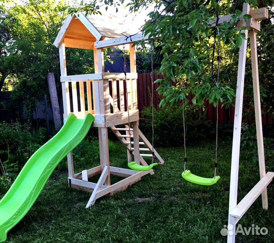 Детская деревянная площадка