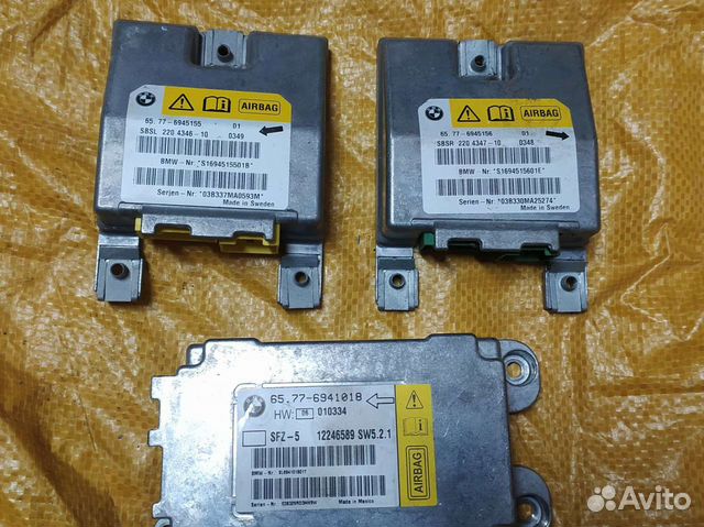 Bmw e60 airbag блок управления подушек безопасност