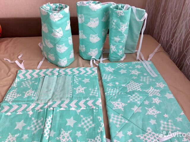 Новые бортики в кроватку и кармашек
