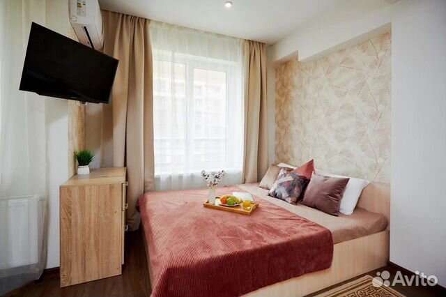 

Квартира-студия, 28 м², 2 кровати