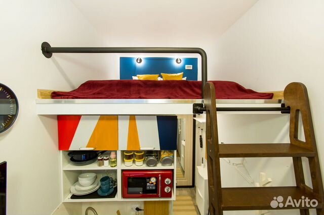 

Квартира-студия, 10 м², 1 кровать