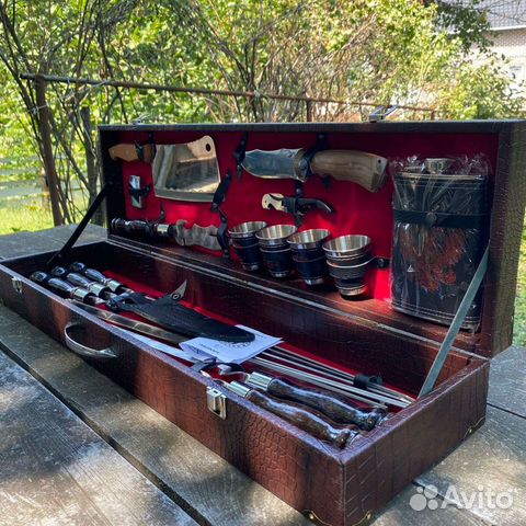 Мужской подарочный набор шампуров