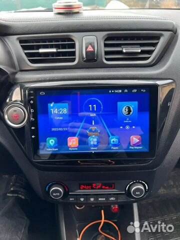 Магнитола для Kia Rio 3 андройд 10 вайфай с рамкой