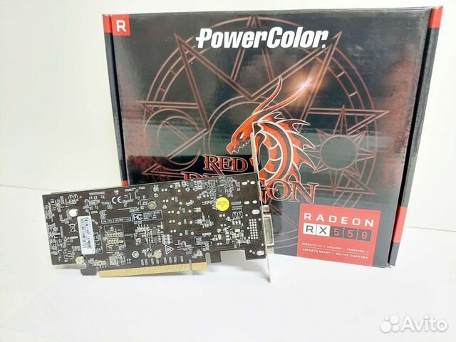 PowerColor AMD Radeon RX 550 Red Dragon LP