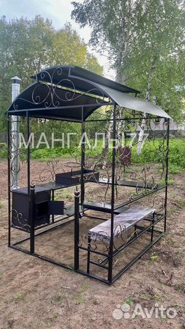 Беседка с мангалом