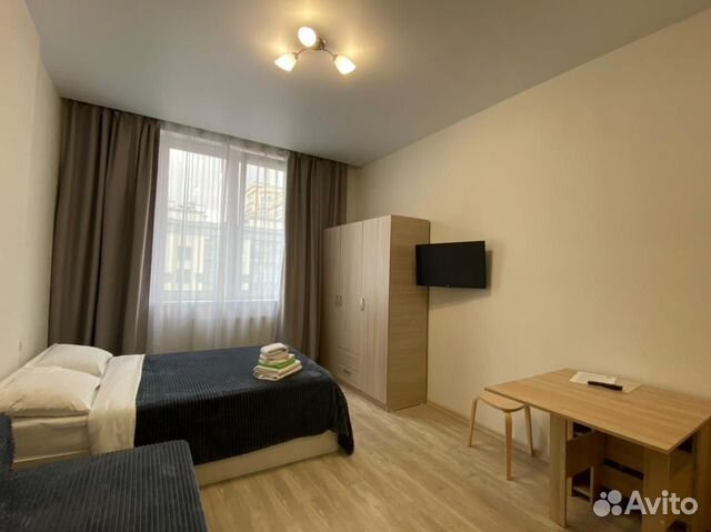

Квартира-студия, 27 м², 2 кровати