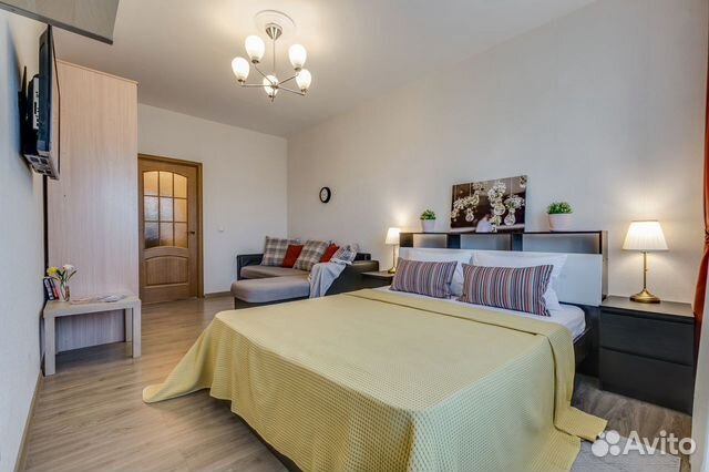 

1-к. квартира, 45 м², 2 кровати