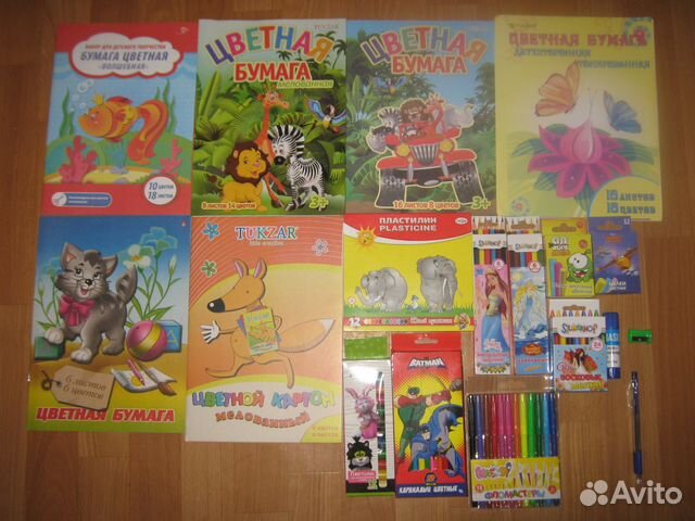 Набор канцтоваров для школы или садика