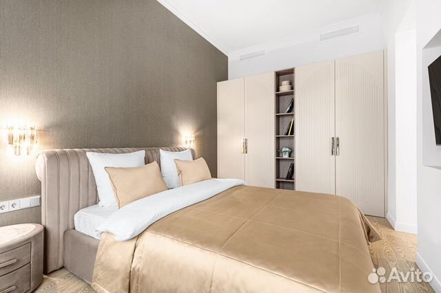 

1-к. квартира в апарт-отеле, 45,6 м², 2 кровати