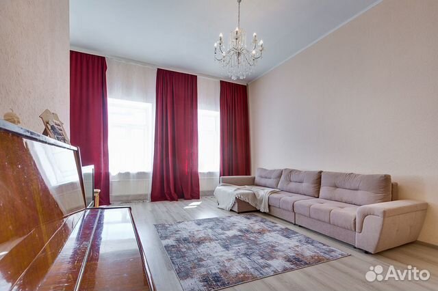 

1-к. квартира, 55 м², 2 кровати