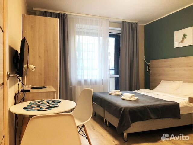 

Квартира-студия в апарт-отеле, 26 м², 2 кровати