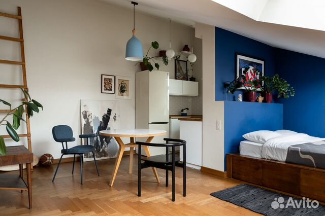 

Квартира-студия, 45 м², 1 кровать