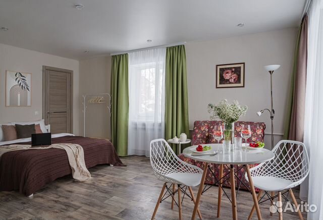

Квартира-студия, 35 м², 2 кровати