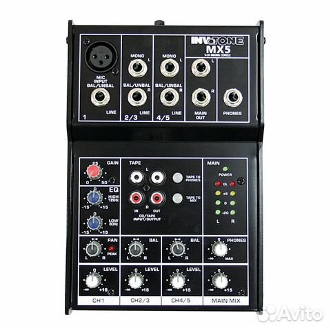 Микшер invotone MX5 Микшер invotone MX5