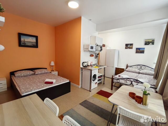 

Квартира-студия, 24 м², 2 кровати