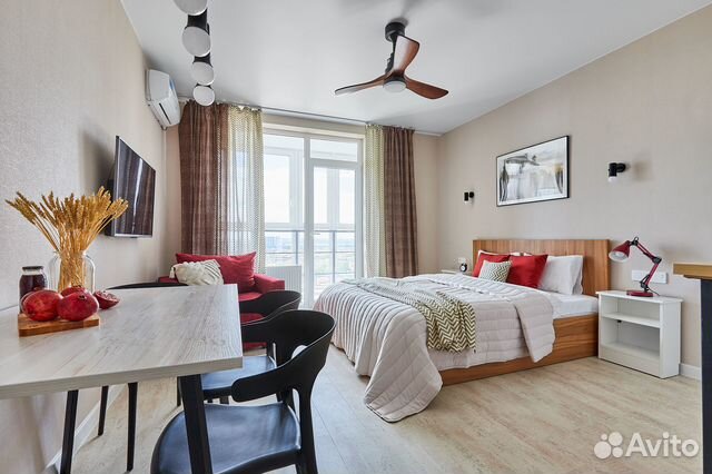 

Квартира-студия, 30 м², 3 кровати