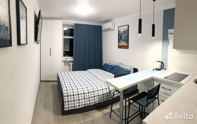 

Квартира-студия, 25 м², 1 кровать
