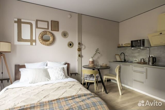 

Квартира-студия, 27,2 м², 2 кровати