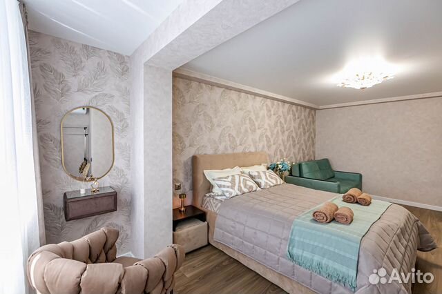 

1-к. квартира, 40 м², 2 кровати