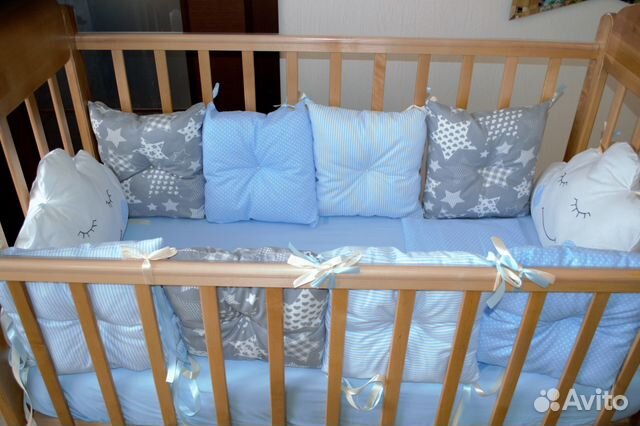 Бортики в кроватку, детские комплекты на заказ