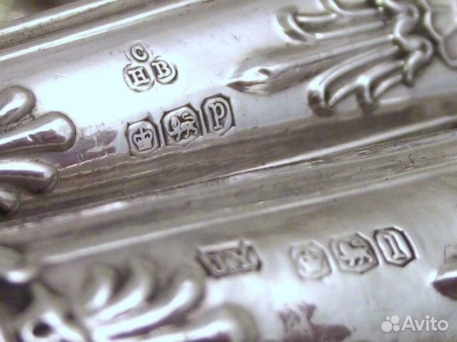 Серебро столовое королевский узор приборы