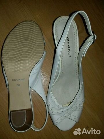 Босоножки белые нат.кожа. 36 р