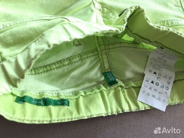 Брюки укорочённые на девочку 6-7 лет