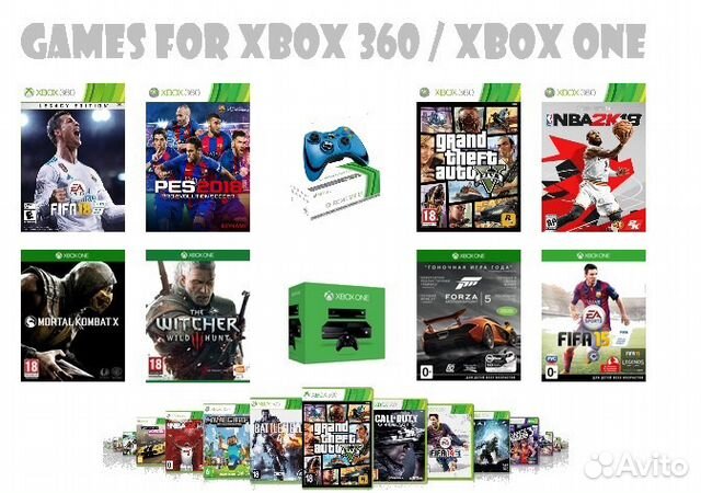 Xbox 360 / xbox ONE Игры для игровых приставок