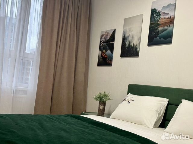 

1-к. квартира, 37,5 м², 2 кровати