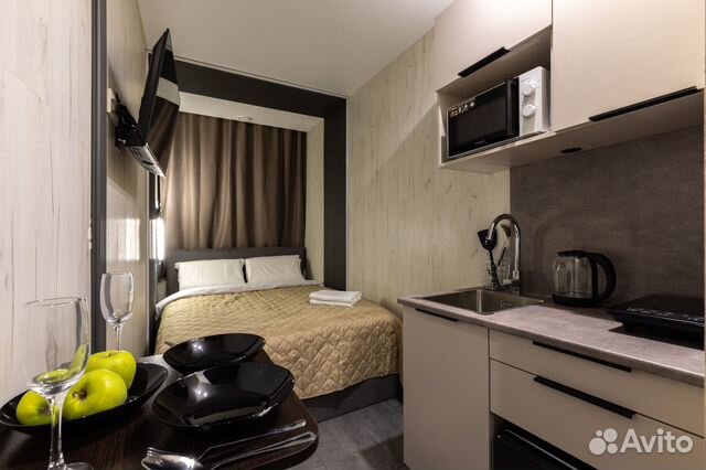 

Квартира-студия в апарт-отеле, 12 м², 1 кровать