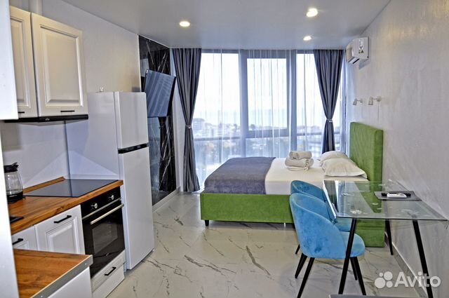 

Квартира-студия, 34 м², 2 кровати