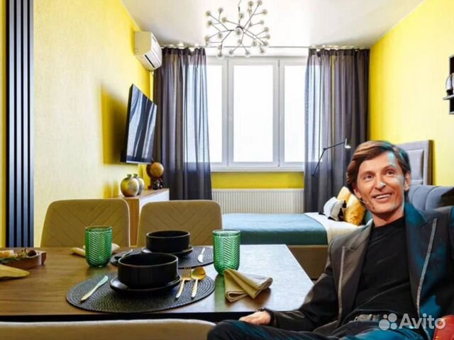 

Квартира-студия, 32 м², 2 кровати