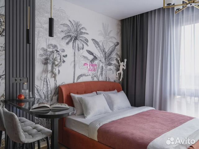 

Квартира-студия, 33 м², 2 кровати