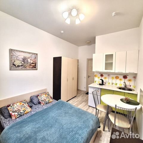 

Квартира-студия в апарт-отеле, 14 м², 1 кровать