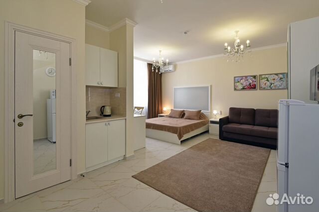 

Квартира-студия в апарт-отеле, 42 м², 2 кровати