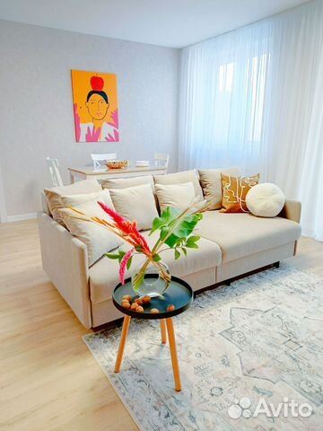 

1-к. квартира, 55 м², 2 кровати