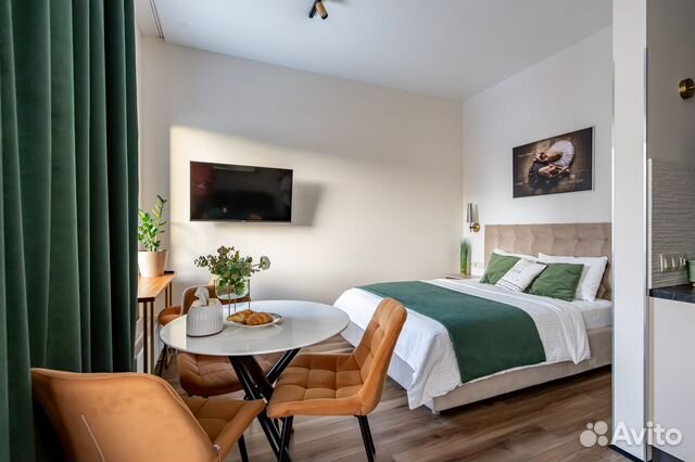 

Квартира-студия, 32 м², 2 кровати
