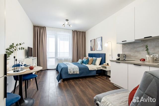 

Квартира-студия, 25 м², 2 кровати