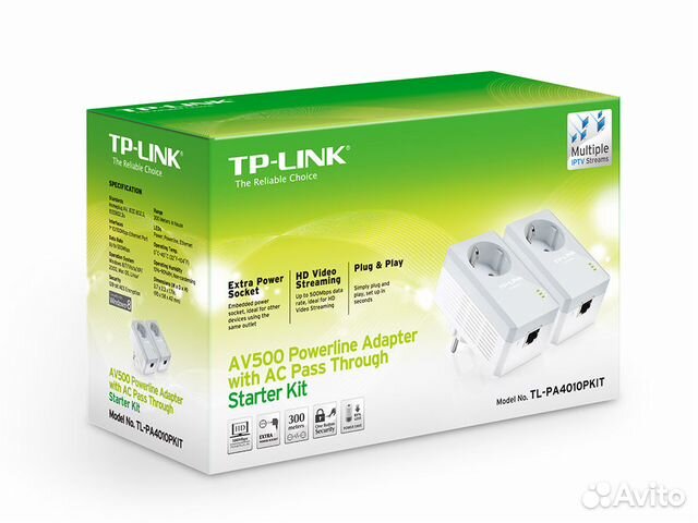 Комплект адаптеров TP-Link TL-PA4010pkit