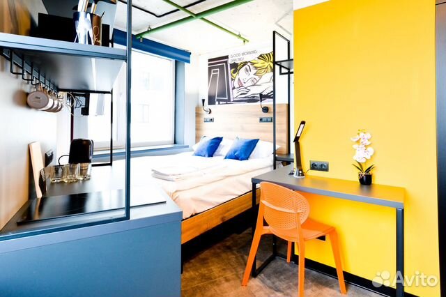 

Квартира-студия, 22 м², 2 кровати