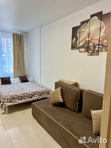 

Квартира-студия, 28 м², 2 кровати